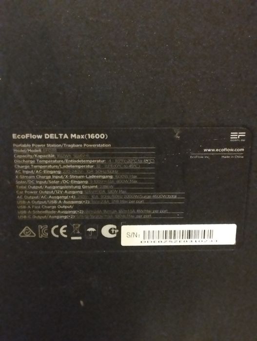 Продам зарядную станцию EcoFlow DELTA Max.