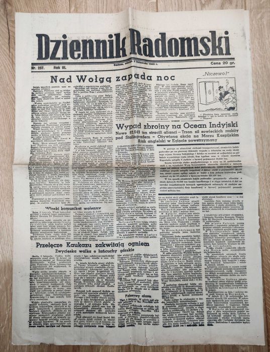 Dziennik Radomski - gadzinówka - 1942