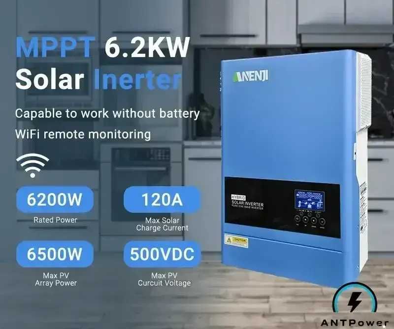 Гібридний інвертор Anenji ANJ-6200W-48V-WIFI