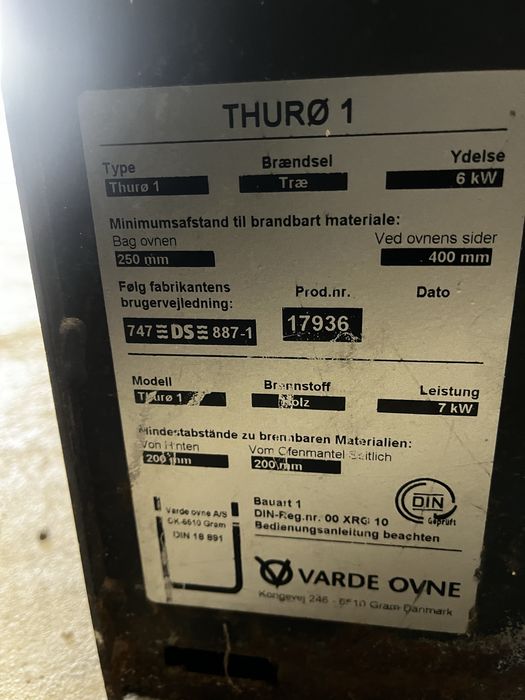 Kominek THURO 1 z rurą