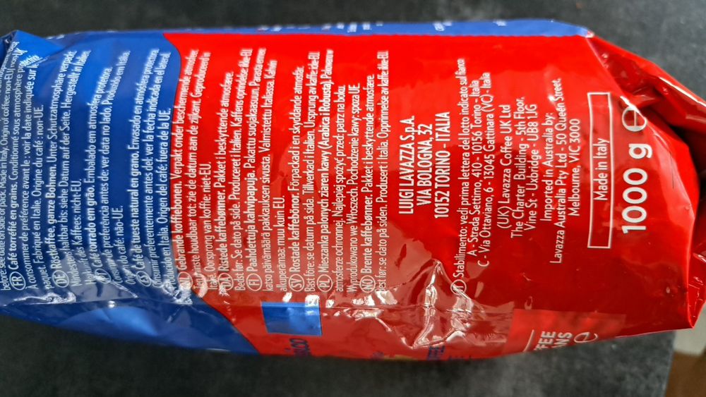 Kawa ziarnista Lavazza crema gusto 1 kg