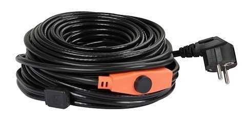 Kabel grzejny, przewód grzewczy do rur + termostat KERBL 1 m