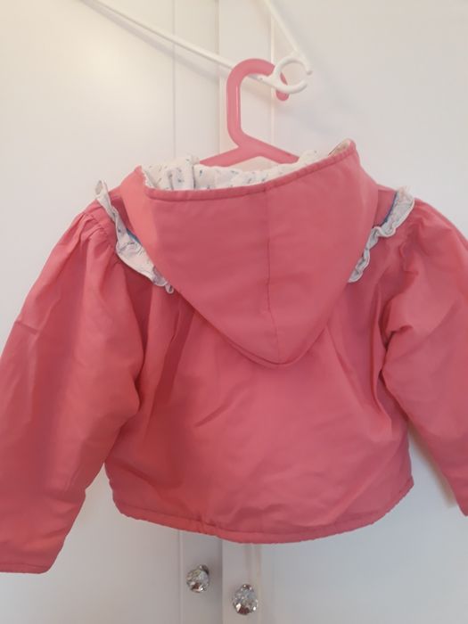 Różowa lekka kurtka przejściowa, rozm 86 cm