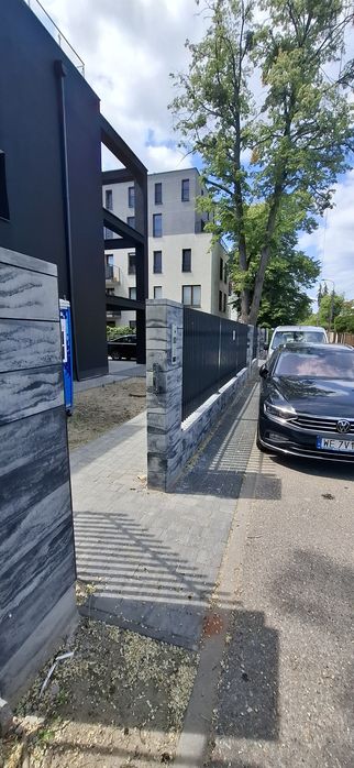 Ogrodzenia panelowe, betonowe, kostka brukowa,