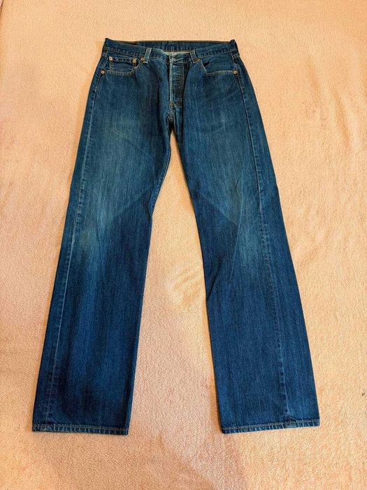 Джинсы Levi’s 501 синие оригинал W36 L36 классика