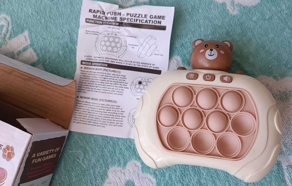 КОМПЛЕКТ портативные игры Pop-it Speed Push Game + два графічні планше