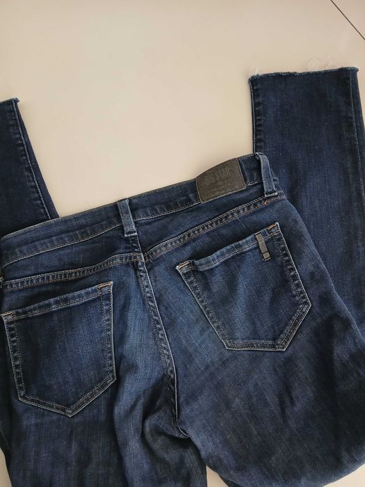 Big Star jeansy rurki 26 xs 34 granatowe spodnie petite