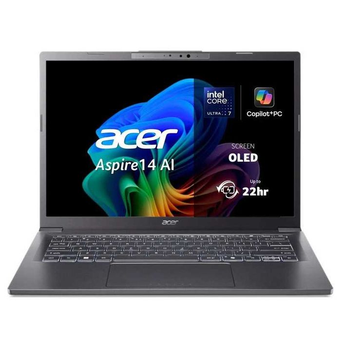 Portátil Acer Aspire 14 AI 14-52M-78K4 (14" OLED/Intel Ultra 7 258V/32GB DDR5/1TB/ARC 140V novo c/garantia