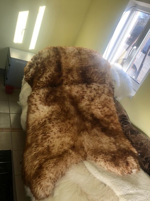 Овеча овечья шкура шкіра килимок з шерсті натуральний