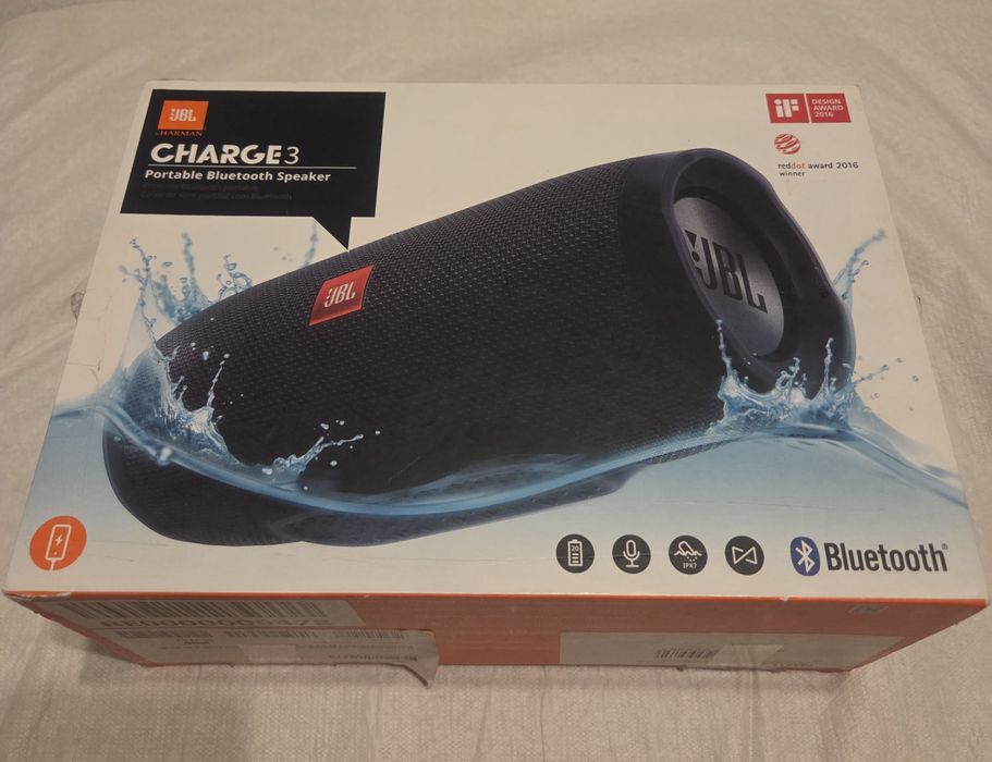 Głośnik Bluetooth JBL Charge 3 Czarny + etui gratis