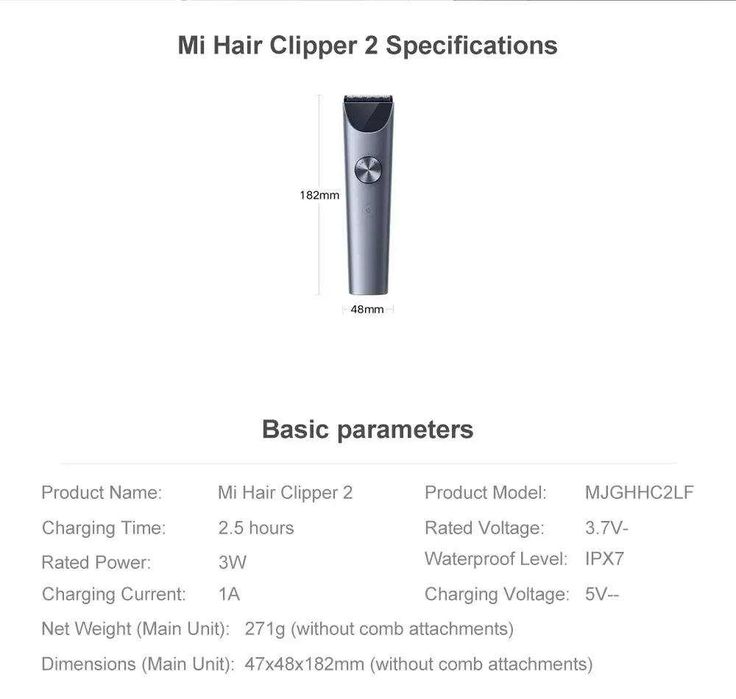 Машинка для стрижки Xiaomi MIJIA Hair Clipper 2 | Trimmer | Тример