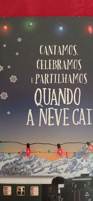 Postal Boas Festas-Quando a neve cai