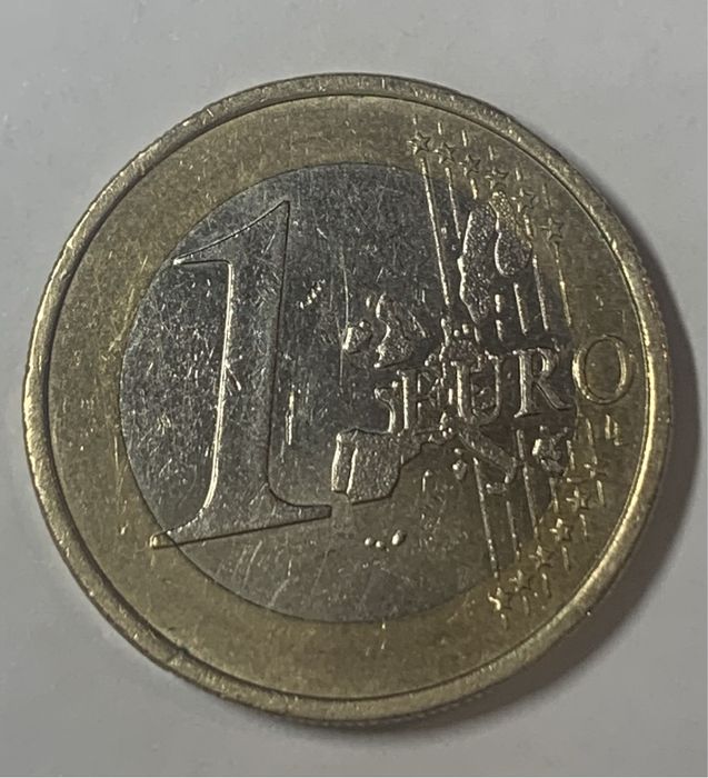 Монета 1 євро з орлом