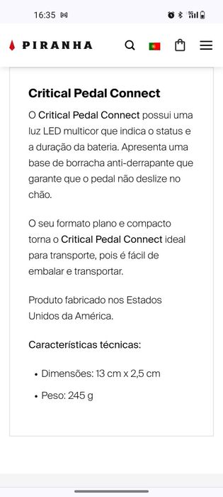 Pedal Critical Connect Wireless NOVO