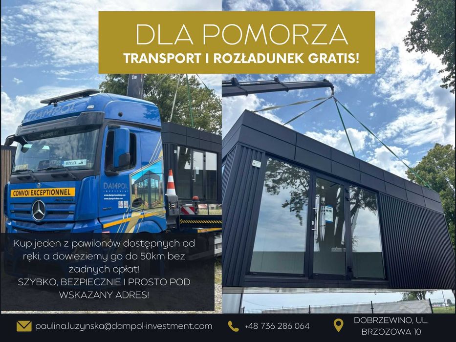 Pawilon usługowy 7x3/21m2/biuro/sklep/mobilny/domek/kontener