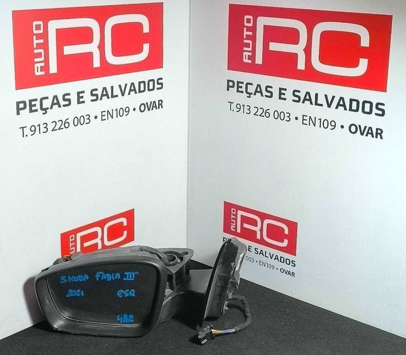 Espelho Retrovisor Esquerdo 6V1857407F - SKODA FABIA III Combi