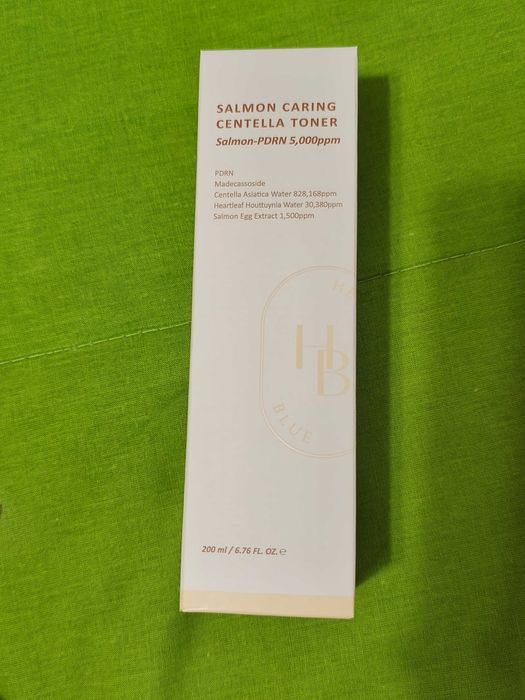Tónico Heveblue Salmon PDRN Centella 200ml K-Beauty para Pele Sensível