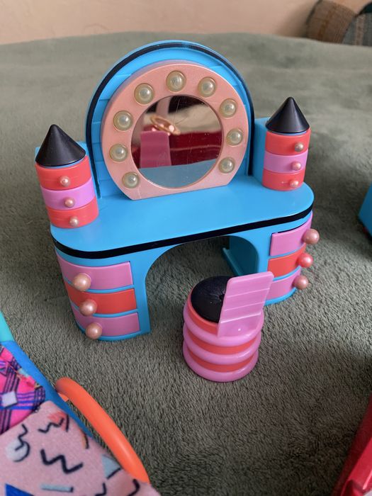 Меблі для ляльок лол Lol оригінал машинка холодильник ліжко телевізор