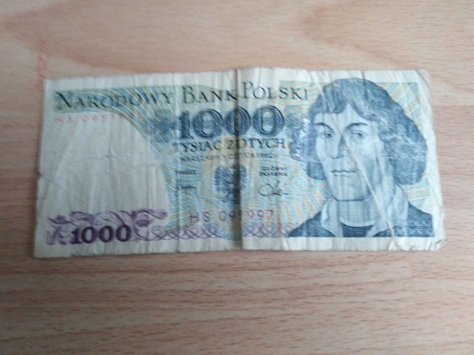 Banknot 1000 zł obiegowy PRL z 1982 r HS