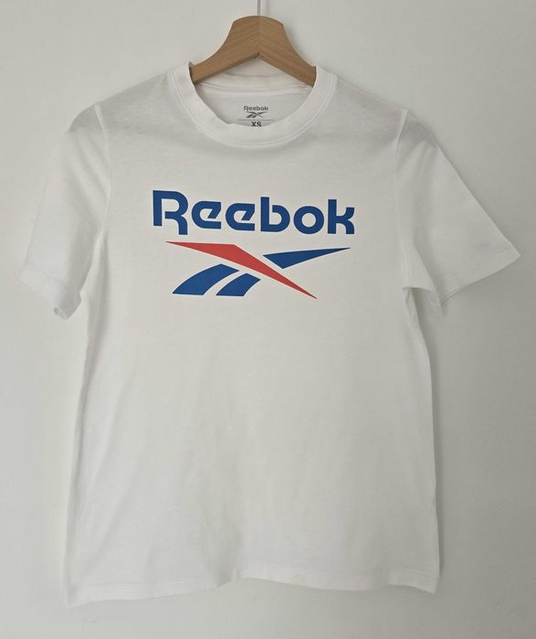 t-shirt koszulka XS Reebok biała
