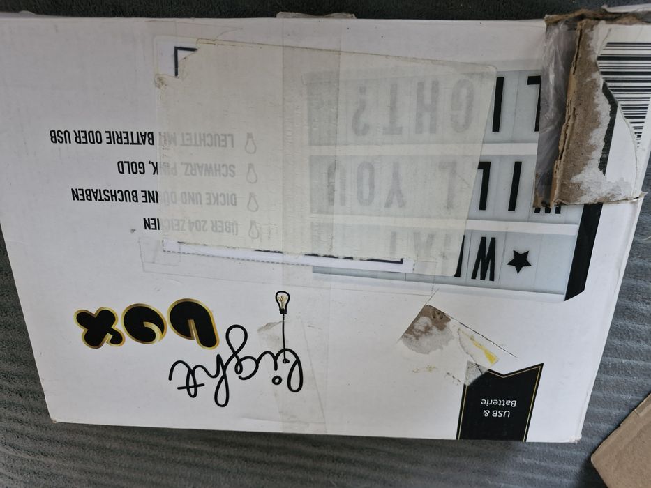 Led lightbox tablica