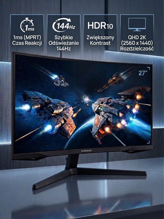 Monitor samsung odyssey 27” 144HZ 2K