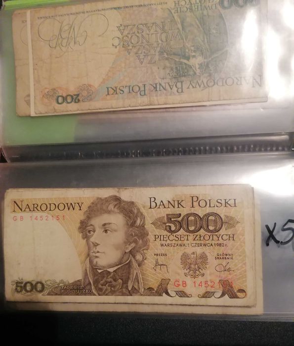 Banknoty polskie 42 sztuki