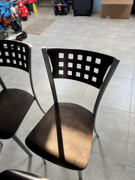 4 cadeiras de cozinha em wenge