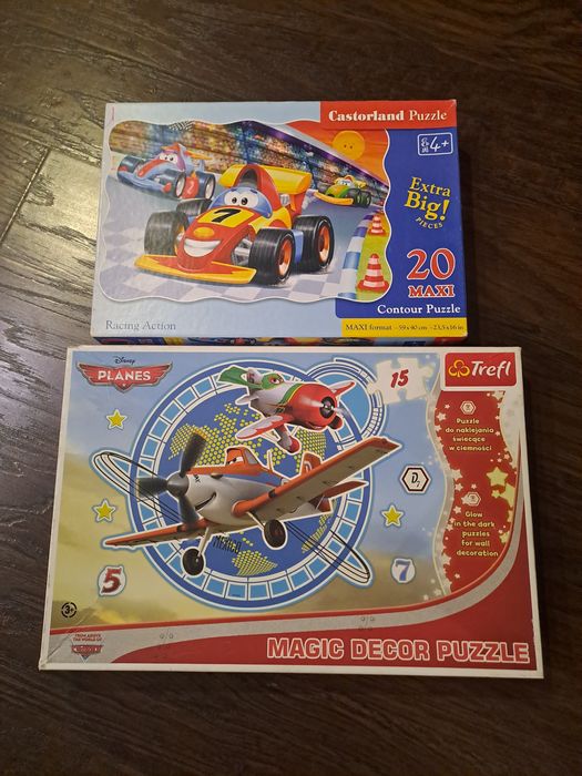 PUZZLE trefl PLANES samoloty DISNEY duże puzzle ŚWIECĄCE