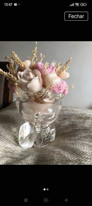 Vaso decorativo resina