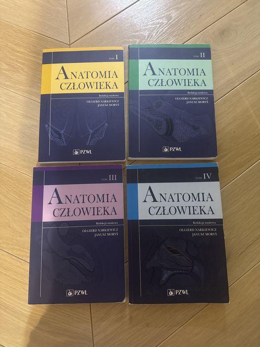 Anatomia człowieka tomy I-IV Narkiewicz Moryś
