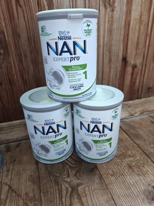 Суміш дитяча 1  NAN (total comfort ),NAN expert pro  безлактозний 400 гр