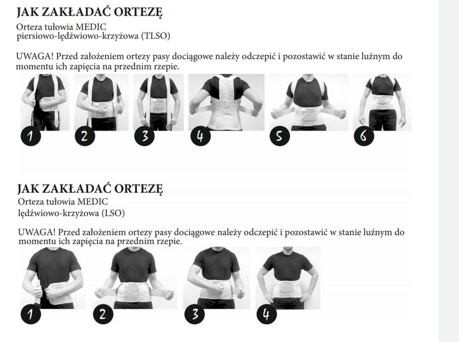 Orteza lędźwiowo-krzyżowa XL