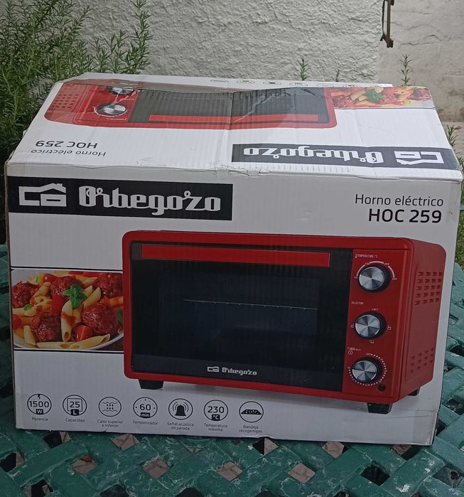 Mini Forno Elétrico Semi-novo marca Orbegozo HOC 259 25l com manual