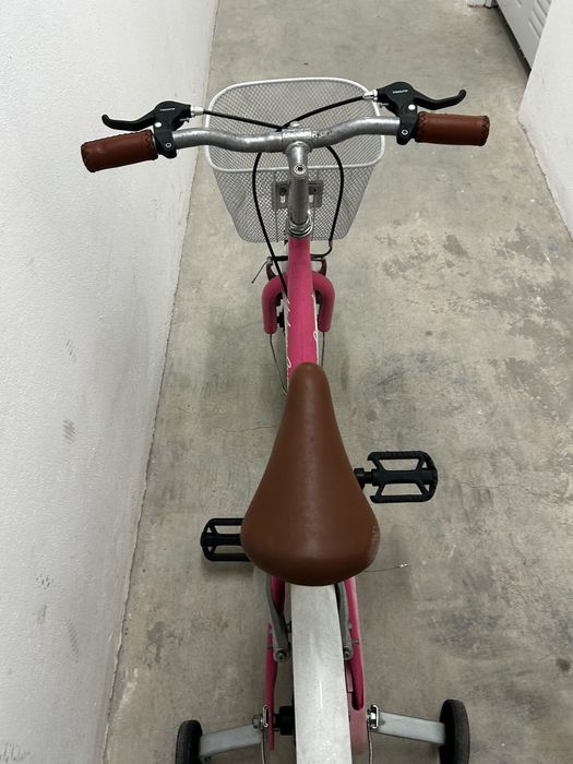 Bicicleta Infantil Urban Sweet Rosa com Cesto – Bom Estado
