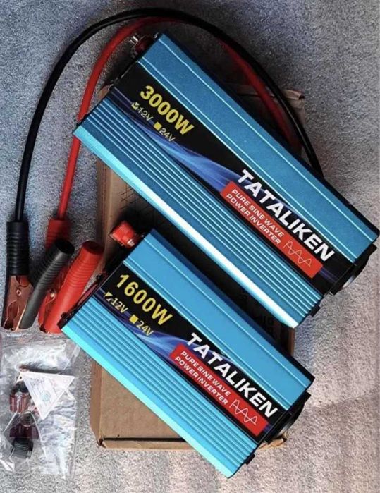 Інвертор 12v-220v Tataliken 1600w, 2200w, 3000w, чиста синусоїда