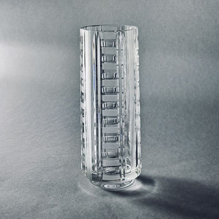 lata 60/70-te piękny szlifowany kryształowy wazon