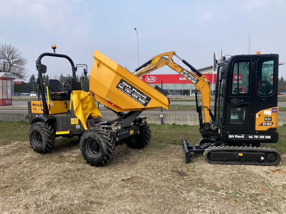 Wycinka drzew, równanie terenu, niwelacja i wykopy usługi z operatorem