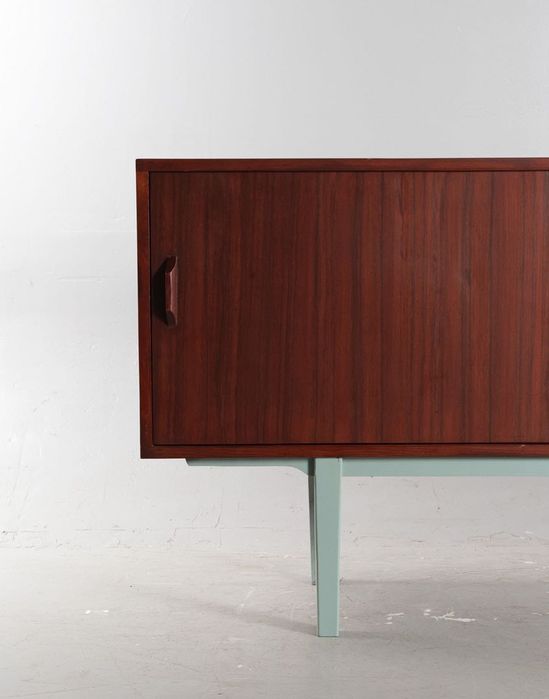 Szafka rtv | sideboard z drewna tekowego - Dania XX wiek 200cm