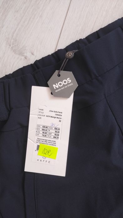 Spodnie granatowe  34 eleganckie