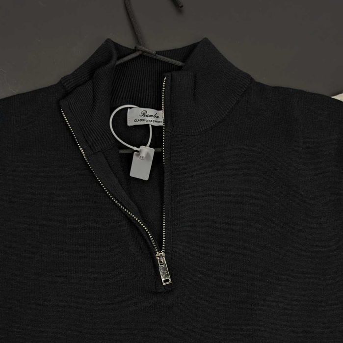 Чоловіча зіп кофта, чоловічий светр, мужская кофта 1/3 зип, свитер