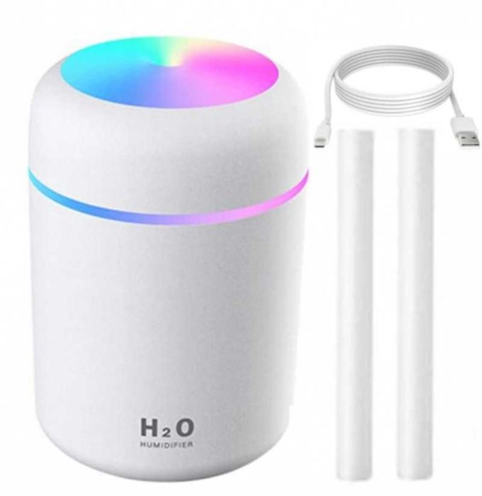 Nawilżacz Powietrza Dyfuzor Zapachowy AROMATERAPIA Lampka LED