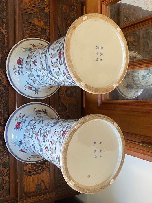 Vasos Jarras Porcelana Chinesa Séc XVIII 46 centímetros
