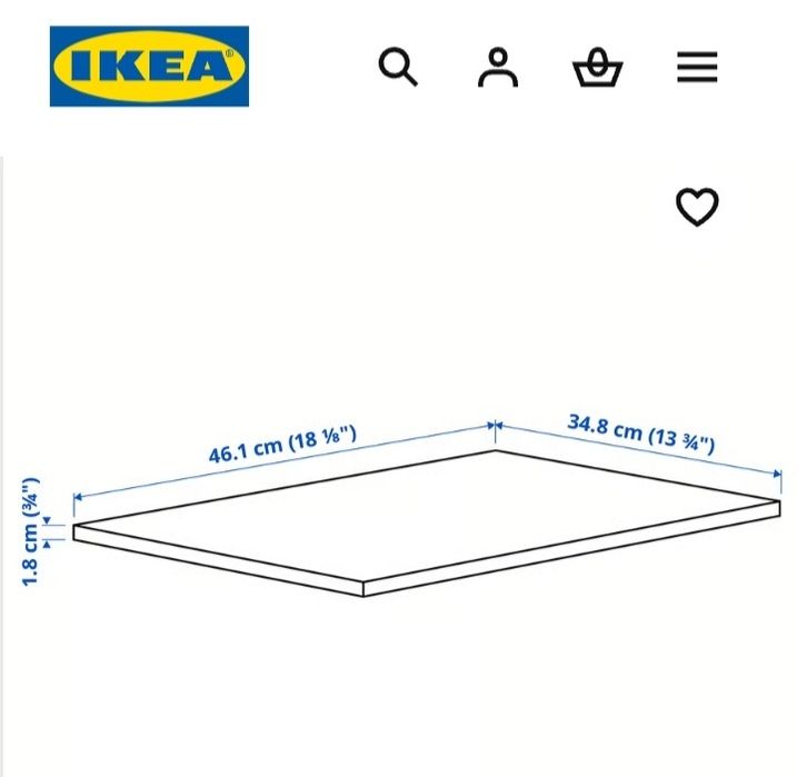 Prateleiras IKEA 50x35 cm