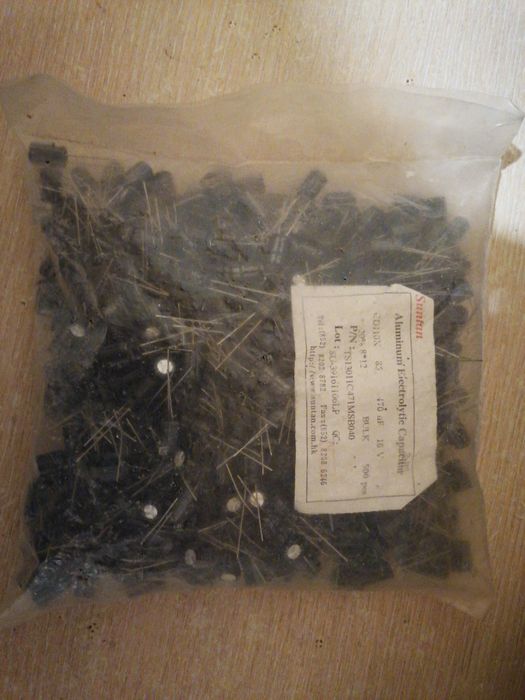 Конденсатор електролітичний CD110X 470uF 16v 20% 85C 8x12mm Suntan: 4 ...