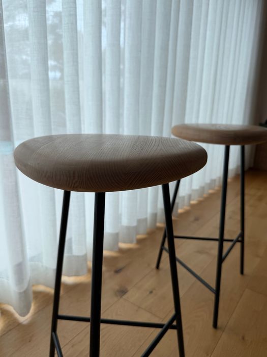 Bancos Altos x2 Warm Nordic Pebble