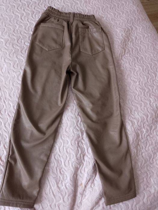 Штани шкіряні для дівчинки, 128