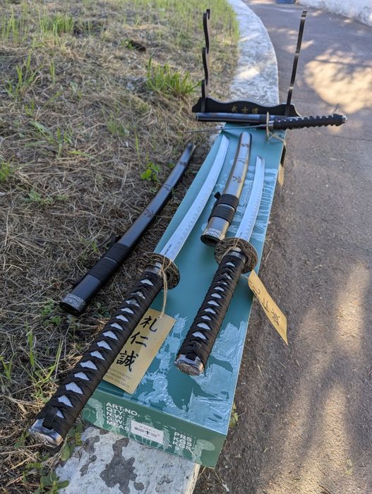Самурайський меч Катани 3 в 1 набір Мечі 17931 (KATANA) Комплект Нові