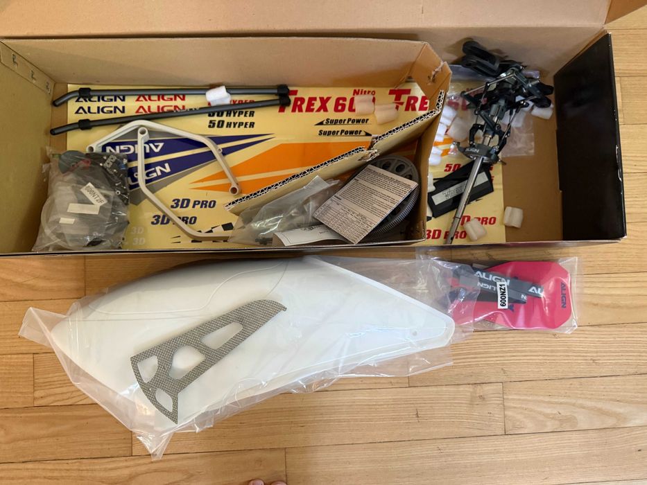 Nowy helikopter spalinowy  firmy ALIGN, Trex Nitro 600 PRO 3D (kit).
