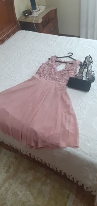 Vestido cor de rosa